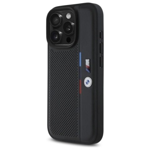 Etui BMW BMHCP16L23PUPVK Apple iPhone 16 Pro hardcase M Perforated Tricolor Detail Line czarny/black