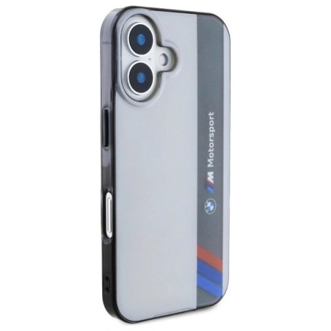 Etui BMW BMHCP16M23HTFEG Apple iPhone 16 Plus hardcase Motorsport IML Vertical Stripe szary/grey