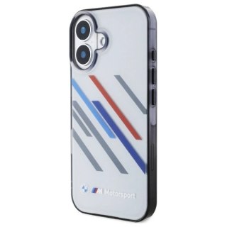 Etui BMW BMHCP16M23HTRAG Apple iPhone 16 Plus hardcase Motorsport IML Random Stripes szary/grey