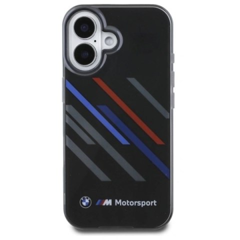 Etui BMW BMHCP16M23HTRAK Apple iPhone 16 Plus hardcase Motorsport IML Random Stripes czarny/black