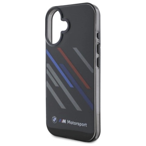 Etui BMW BMHCP16M23HTRAK Apple iPhone 16 Plus hardcase Motorsport IML Random Stripes czarny/black