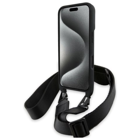 Etui BMW BMHCP16S23PSCCK Apple iPhone 16 hardcase M Edition Carbon Stripe & Strap czarny/black