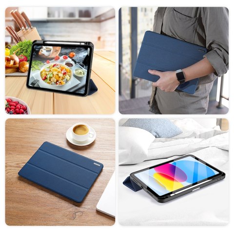 Etui DuxDucis Domo Apple iPad 10.9 2022 (10. generacji) + Pencil holder niebieskie