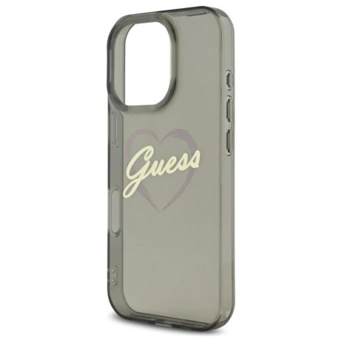 Etui Guess GUHCP16XHCHGSPK Apple iPhone 16 Pro Max hardcase IML Heart czarny/black