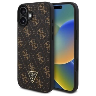 Etui Guess GUHCP16SPG4GPK Apple iPhone 16 hardcase New 4G Triangle czarny/black