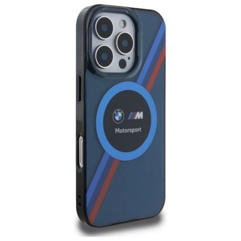 Etui BMW BMHMP16X23HTPUV Apple iPhone 16 Pro Max hardcase Motorsport IML Circle MagSafe granatowy/navy