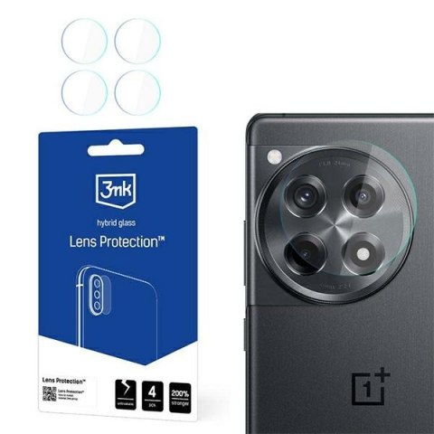 Szkło hybrydowe na obiektyw aparatu 3MK Lens Protect OnePlus 12R [4 PACK]