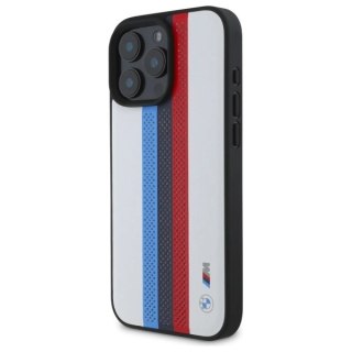 Etui BMW BMHMP16X23PUPTH Apple iPhone 16 Pro Max hardcase M Perf. Tricolor Printed Stripes MagSafe biały/white