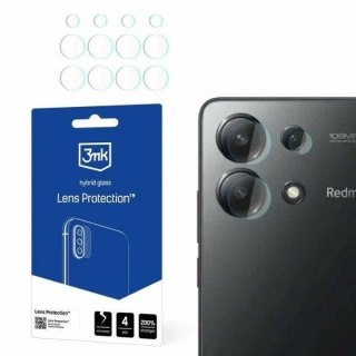 Szkło hybrydowe na obiektyw aparatu 3MK Lens Protect Xiaomi Redmi Note 13 4G [4 PACK]