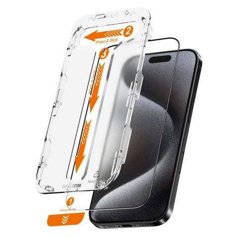 Szkło hartowane Crong EasyShield Apple iPhone 16 Pro [2 PACK]