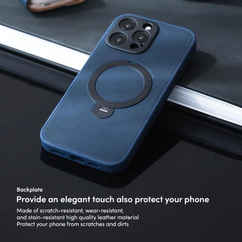 Etui Moshi Kameleon MagSafe Apple iPhone 16 Pro z funkcją podstawki (Midnight Blue)