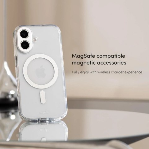 Etui Moshi iGlaze MagSafe Apple iPhone 16 Pro (Luna Silver)