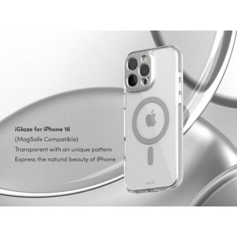 Etui Moshi iGlaze MagSafe Apple iPhone 16 Pro (Luna Silver)