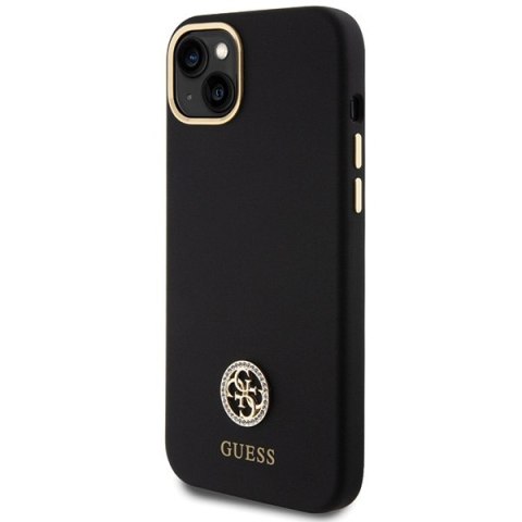 Etui Guess GUHCP15M4DGPK Apple iPhone 15 Plus / 14 Plus hardcase Silicone Logo Strass 4G czarny/black