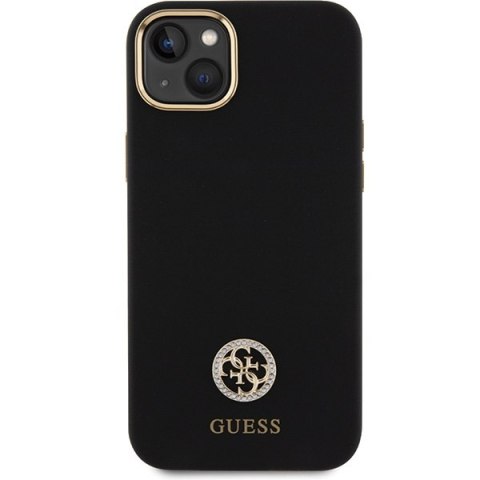 Etui Guess GUHCP15M4DGPK Apple iPhone 15 Plus / 14 Plus hardcase Silicone Logo Strass 4G czarny/black