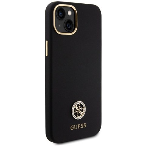 Etui Guess GUHCP15M4DGPK Apple iPhone 15 Plus / 14 Plus hardcase Silicone Logo Strass 4G czarny/black