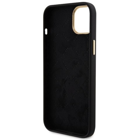 Etui Guess GUHCP15M4DGPK Apple iPhone 15 Plus / 14 Plus hardcase Silicone Logo Strass 4G czarny/black