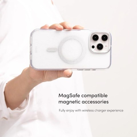 Etui Moshi iGlaze MagSafe Apple iPhone 16 Pro Max (Mist White)