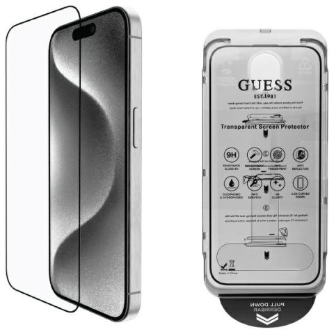 Szkło hartowane Guess GUTGP16LBOKGCIT Apple iPhone 16 Pro Screen Protector 2.5D Outline