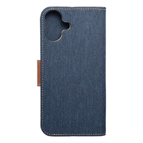 Etui CANVAS Book do iPhone 16 Plus granatowy