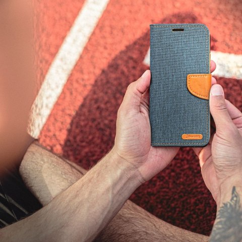 Etui CANVAS Book do iPhone 16 granatowy