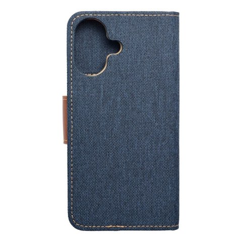 Etui CANVAS Book do iPhone 16 granatowy