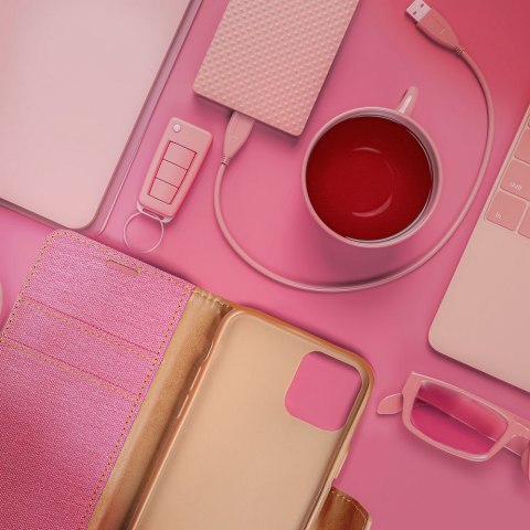 Etui CANVAS Book do iPhone 16 różowy