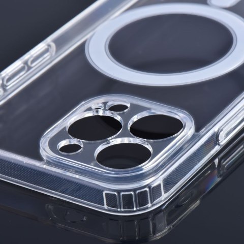 Etui CLEAR MAG COVER z ochroną aparatu kompatybilny z MagSafe do iPhone 12 Pro Max transparentny