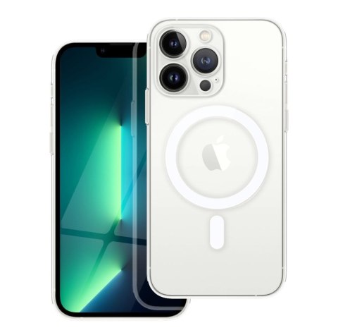 Etui CLEAR MAG COVER z ochroną aparatu kompatybilny z MagSafe do iPhone 13 Pro transparentny