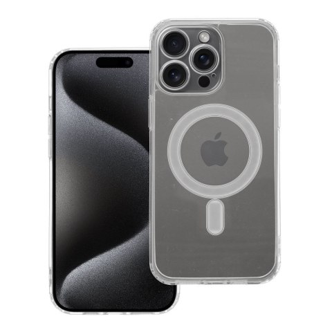 Etui CLEAR MAG COVER z ochroną aparatu kompatybilny z MagSafe do iPhone 15 Pro Max transparentny