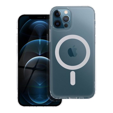 Etui FROST MAG COVER kompatybilny z MagSafe do iPhone 12 Pro transparentny