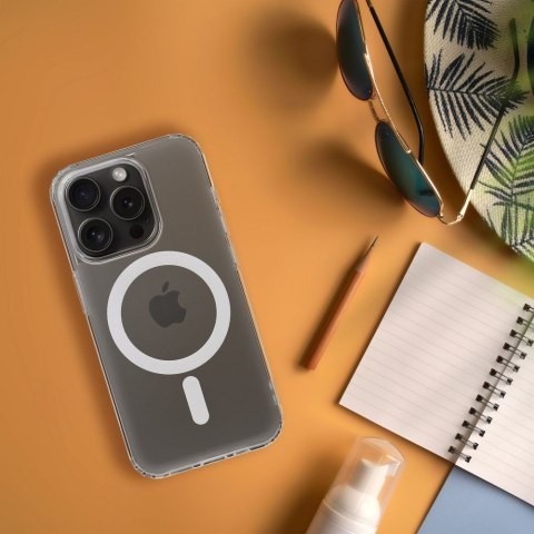 Futerał FROST MAG COVER kompatybilny z MagSafe do IPHONE 12 transparentny