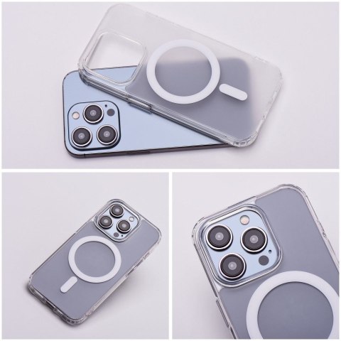 Futerał FROST MAG COVER kompatybilny z MagSafe do IPHONE 12 transparentny