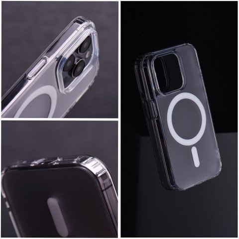 Etui FROST MAG COVER kompatybilny z MagSafe do iPhone 14 transparentny