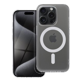 Etui FROST MAG COVER kompatybilny z MagSafe do iPhone 15 transparentny