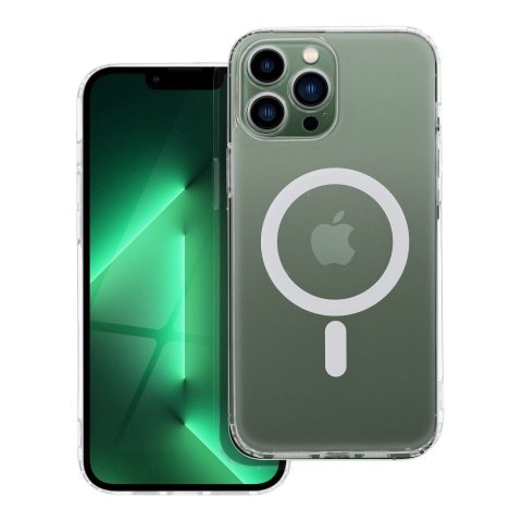 Etui FROST MAG COVER z ochroną aparatu kompatybilny z MagSafe do iPhone 13 Pro Max transparentny
