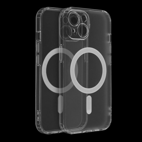 Etui FROST MAG COVER z ochroną aparatu kompatybilny z MagSafe do iPhone 13 Pro transparentny
