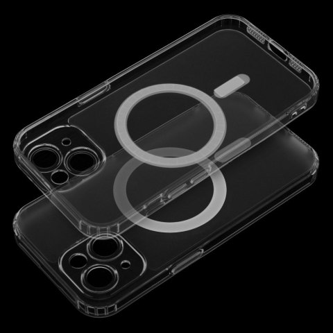 Etui FROST MAG COVER z ochroną aparatu kompatybilny z MagSafe do iPhone 13 Pro transparentny