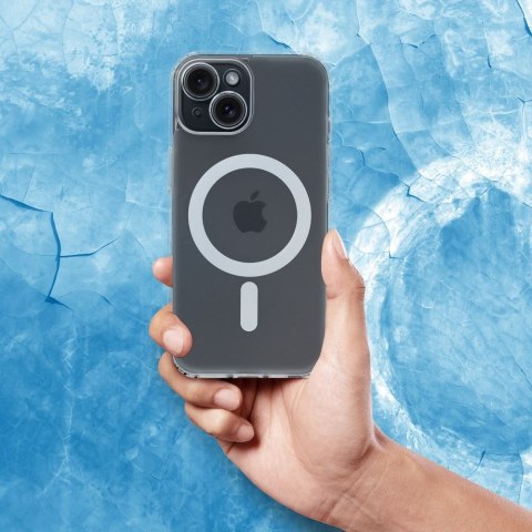 Etui FROST MAG COVER z ochroną aparatu kompatybilny z MagSafe do iPhone 13 Pro transparentny