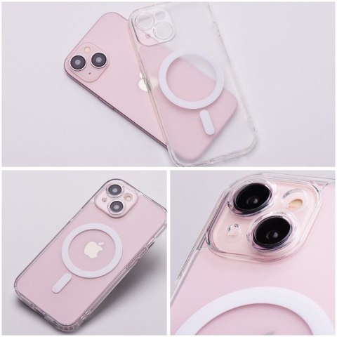 Etui FROST MAG COVER z ochroną aparatu kompatybilny z MagSafe do iPhone 13 Pro transparentny