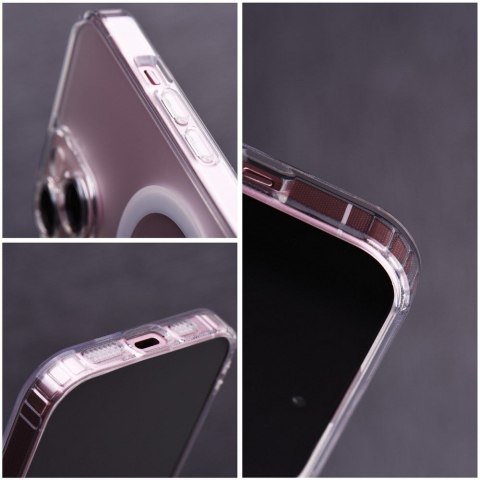 Etui FROST MAG COVER z ochroną aparatu kompatybilny z MagSafe do iPhone 13 Pro transparentny