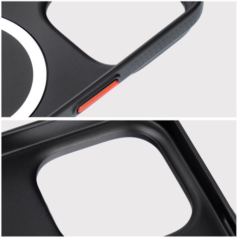 Etui SIMPLY kompatybilny z MagSafe do iPhone 13 tytan czarny