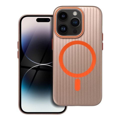 Etui SIMPLY kompatybilny z MagSafe do iPhone 14 Pro tytan pustynny