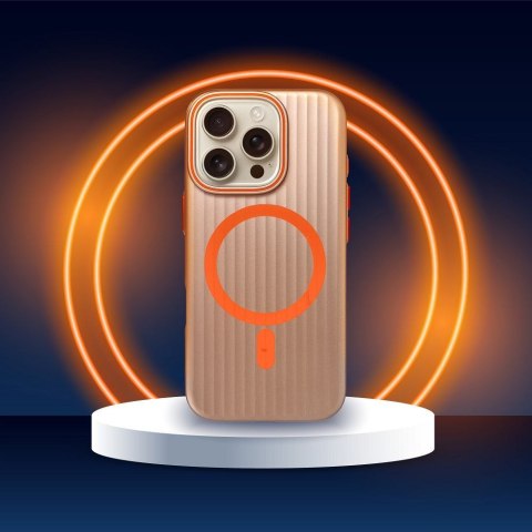 Etui SIMPLY kompatybilny z MagSafe do iPhone 14 Pro tytan pustynny