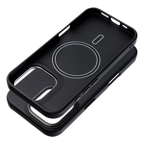 Carbon Elite Mag Cover kompatybilny z MagSafe pasuje do iPhone 15 PRO MAX czarny