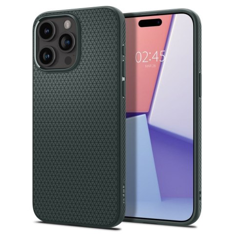 SPIGEN Etui LIQUID AIR do iPhone 15 Pro Max abyss green