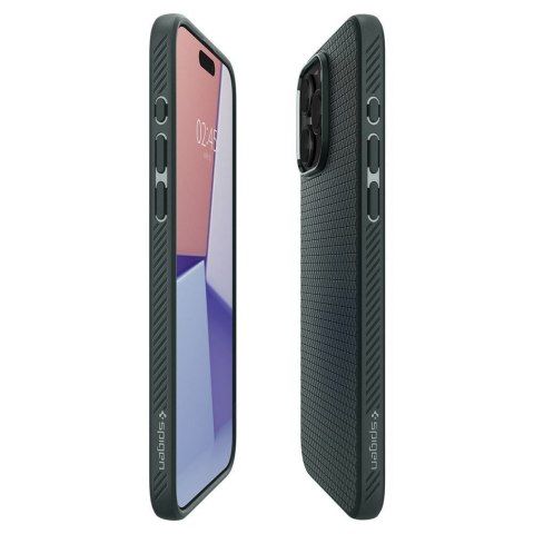 SPIGEN Etui LIQUID AIR do iPhone 15 Pro Max abyss green