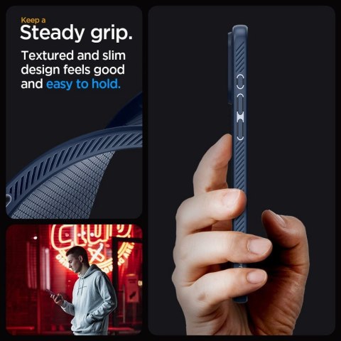 SPIGEN Etui LIQUID AIR do iPhone 15 Pro Max navy blue