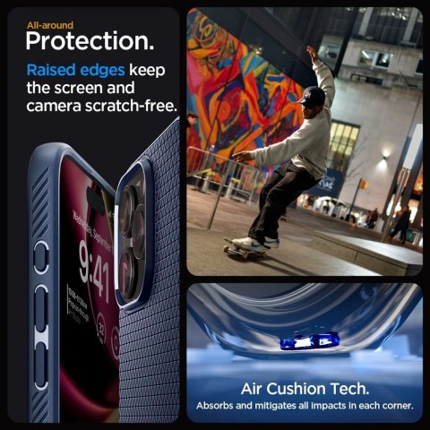 SPIGEN Etui LIQUID AIR do iPhone 15 Pro Max navy blue