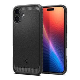 SPIGEN Etui RUGGED ARMOR MAG kompatybilny z MagSafe do iPhone 16 matte black